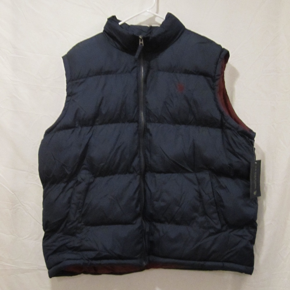 U.S. POLO ASSN. MEN'S FULL ZIP PUFFER VEST